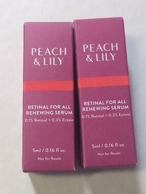 Peach & Lily Retinal for All Renewing Serum Bundle of Two 5mL NWT